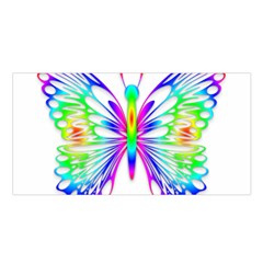 Rainbow Butterfly Satin Shawl by amazinganimals