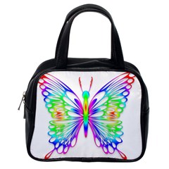 Rainbow Butterfly Classic Handbag (one Side) by amazinganimals