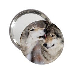 Lovable Wolves 2 25  Handbag Mirror