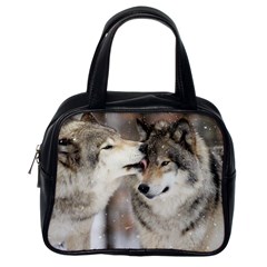 Lovable Wolves Classic Handbag (one Side) by amazinganimals