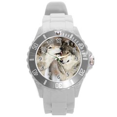 Lovable Wolves Round Plastic Sport Watch (l) by amazinganimals