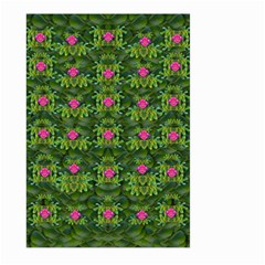 The Most Sacred Lotus Pond With Fantasy Bloom Large Garden Flag (two Sides) by pepitasart