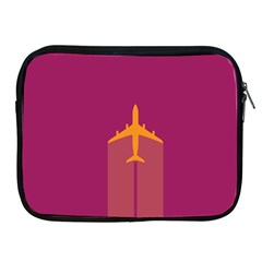 Airplane Jet Yellow Flying Wings Apple Ipad 2/3/4 Zipper Cases by Nexatart