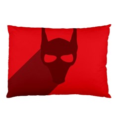 Skull Alien Species Red Character Pillow Case by Nexatart