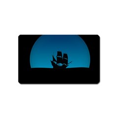 Ship Night Sailing Water Sea Sky Magnet (name Card)