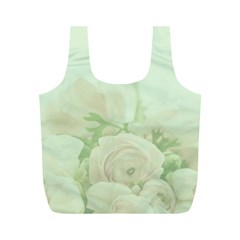 Pastel Roses Background Romantic Full Print Recycle Bag (m) by Nexatart