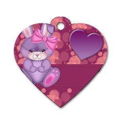 Illustration Love Celebration Dog Tag Heart (two Sides) by Nexatart