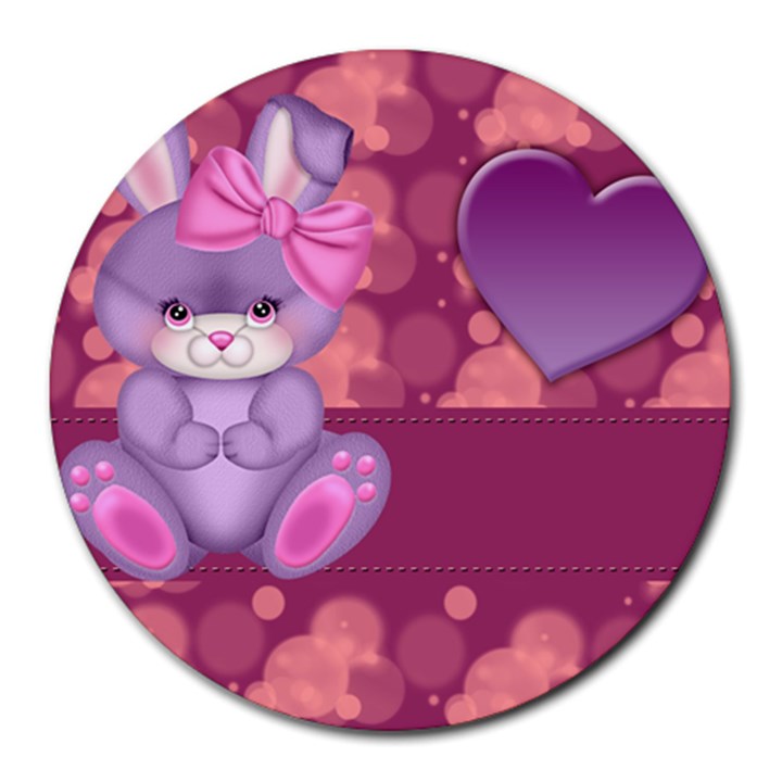 Illustration Love Celebration Round Mousepads