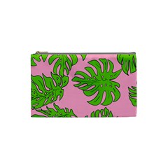 Leaves Tropical Plant Green Garden Cosmetic Bag (small) by Nexatart