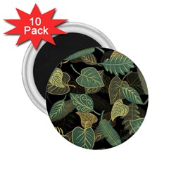 Autumn Fallen Leaves Dried Leaves 2 25  Magnets (10 Pack) 