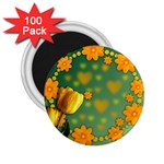 Background Design Texture Tulips 2.25  Magnets (100 pack)  Front