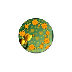 Background Design Texture Tulips Golf Ball Marker (10 Pack)