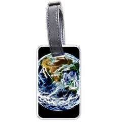 Spherical Science Fractal Planet Luggage Tags (one Side)  by Nexatart