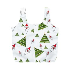 Christmas Santa Claus Decoration Full Print Recycle Bag (m) by Nexatart