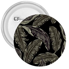 Jungle Leaves Tropical Pattern 3  Buttons by Nexatart