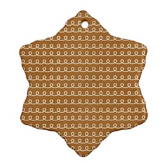 Gingerbread Christmas Ornament (snowflake)