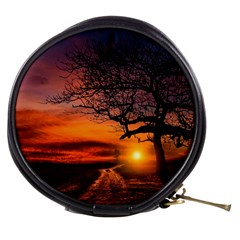 Lonely Tree Sunset Wallpaper Mini Makeup Bag