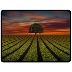 Natural Tree Fleece Blanket (Large) 