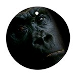 Gorilla Monkey Zoo Animal Ornament (Round) Front