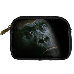 Gorilla Monkey Zoo Animal Digital Camera Leather Case by Nexatart