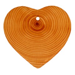 Rings Wood Line Ornament (heart) by Alisyart