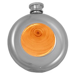 Rings Wood Line Round Hip Flask (5 Oz) by Alisyart