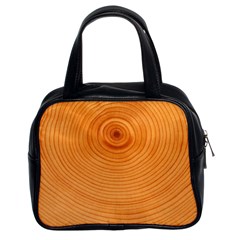 Rings Wood Line Classic Handbag (two Sides)