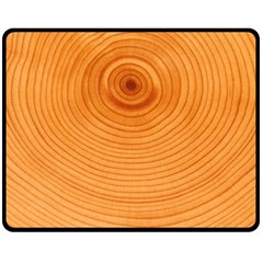 Rings Wood Line Fleece Blanket (medium)  by Alisyart