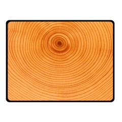 Rings Wood Line Double Sided Fleece Blanket (small)  by Alisyart