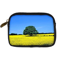 Tree In Field Digital Camera Leather Case