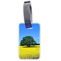 Tree In Field Luggage Tags (one Side) 