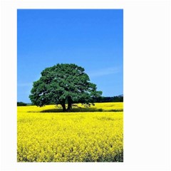 Tree In Field Small Garden Flag (two Sides)