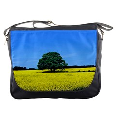 Tree In Field Messenger Bag