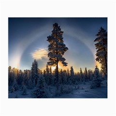 Winter Sunset Pine Tree Small Glasses Cloth (2-side)