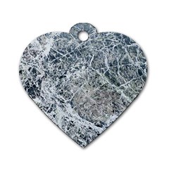 Marble Pattern Dog Tag Heart (two Sides)
