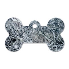 Marble Pattern Dog Tag Bone (two Sides)