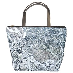 Marble Pattern Bucket Bag