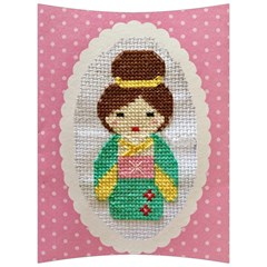 Cross Stitch Kimono Back Support Cushion