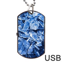 Cold Ice Dog Tag Usb Flash (one Side) by FunnyCow
