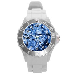 Cold Ice Round Plastic Sport Watch (l) by FunnyCow