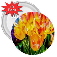 Festival Of Tulip Flowers 3  Buttons (10 Pack)  by FunnyCow