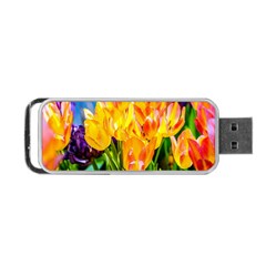 Festival Of Tulip Flowers Portable Usb Flash (one Side) by FunnyCow