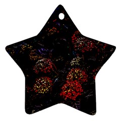 Floral Fireworks Ornament (Star)