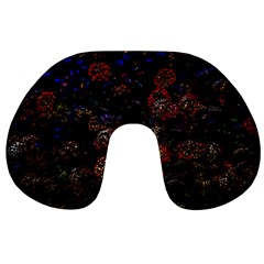 Floral Fireworks Travel Neck Pillows by FunnyCow