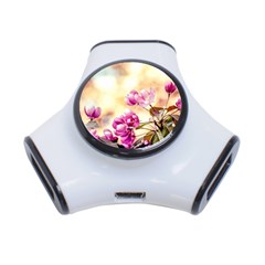 Paradise Apple Blossoms 3-port Usb Hub by FunnyCow