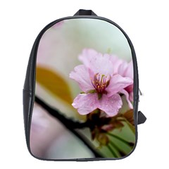 Soft Rains Of Spring School Bag (large) by FunnyCow