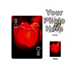 Red Tulip A Bowl Of Fire Playing Cards 54 (mini) by FunnyCow