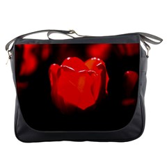 Red Tulip A Bowl Of Fire Messenger Bag by FunnyCow