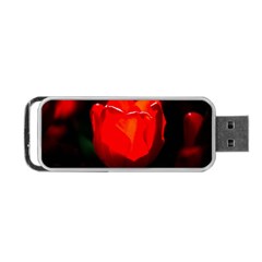 Red Tulip A Bowl Of Fire Portable Usb Flash (one Side) by FunnyCow