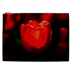 Red Tulip A Bowl Of Fire Cosmetic Bag (xxl) by FunnyCow